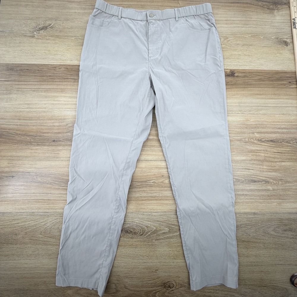 Bear Bottom Pants‎ Mens 2XL (368x30) Gray Chino Stretch Tapered Casual